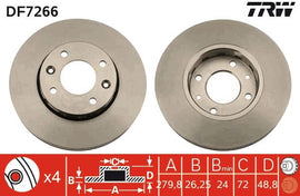 PAIRE DISQUE/FREIN : AV. KIA CARENS