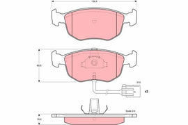 KIT PLAQUETTES AV FORD MONDEO 94--&gt;