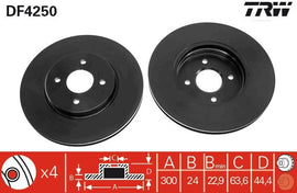PAIRE DISQUE/FREIN: AV FORD FOCUS 2002