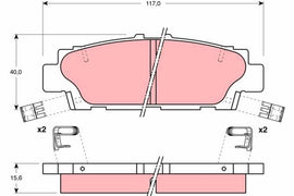 KIT PLAQUETTES AR LEXUS LS400