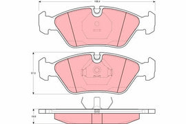 KIT PLAQUETTES TRW AV BMW 3 E30 5 E28 6 E24