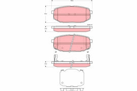 KIT PLAQUETTES AR HYUNDAI CENTINNIAL 1999--&gt;