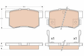 KIT PLAQUETTES AR HONDA ACCORD VII CIVIC VII CRV