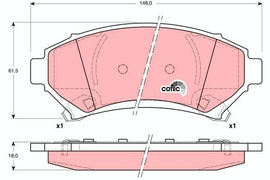 KIT PLAQUETTES AV OPEL SINTRA
