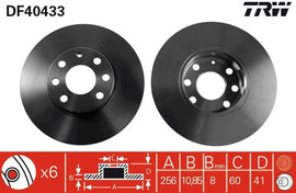 PAIRE DISQUE/FREIN: AV. OPEL ASTRA