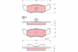 KIT PLAQUETTES AR CHRYSLER LE BARON