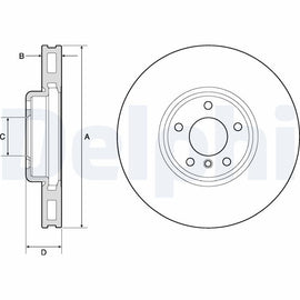 DISQUE UNITAIRE AV DELPHI BMW SERIE5 F10 F11 2010-