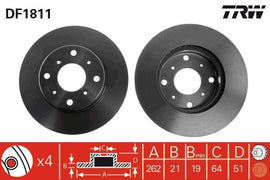 PAIRE DISQUE/FREIN : ROVER 820