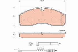 KIT PLAQUETTES TRW AV MB SPRINTER RENAULT MASTER