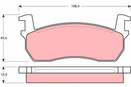 KIT PLAQUETTES AV NISSAN MICRA I 1982-->