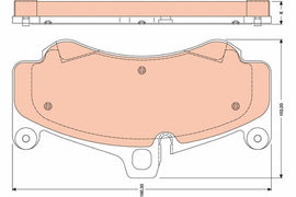 KIT PLAQUETTES AV PORSCHE CARRERA - 911
