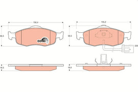 KIT PLAQUETTES POUR FORD MONDEO