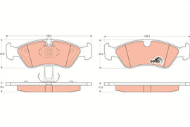 KIT PLAQUETTES TRW AV OPEL ASTRA F VECTRA AB