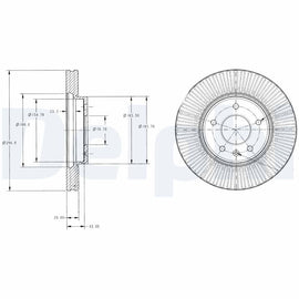 PAIRE DE DISQUE DE FREIN DELPHI AV CAPTIVA