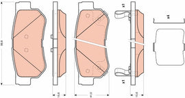 KIT PLAQUETTES AV HYUNDAI GETZ 2002--&gt;