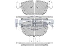 KIT PLAQUETTES TRW AV VOLVO S90 XC60 XC90