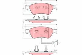 KIT PLAQUETTES TRW AV AUDI A8 2000-->