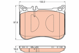 KIT PLAQUETTES TRW AV MERCEDES SL (R231)