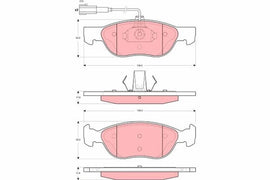 KIT PLAQUETTES TRW AV ALFA ROMEO 145 146