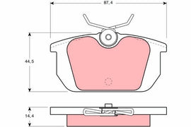 KIT PLAQUETTES AR FIAT PUNTO TEMPRA UNO