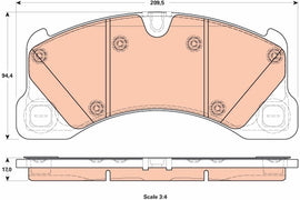 KIT PLAQUETTES TRW AV TOUAREG PORSCHE CAYENNE...