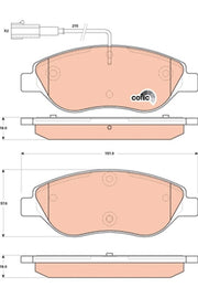 KIT PLAQUETTES TRW AV FIAT BRAVO II