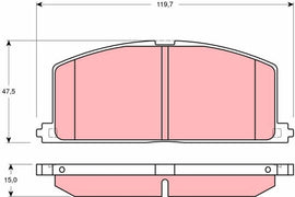 KIT PLAQUETTES AV TOYOTA STARLET 1996--&gt;