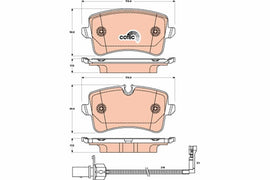 KIT PLAQUETTES TRW AR AUDI A4 A5 A6 A7 Q5