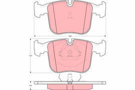 KIT PLAQUETTES AV BMW 8 (E31). TOYOTA HILUX III
