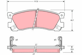 KIT PLAQUETTES AR MAZDA 929 III