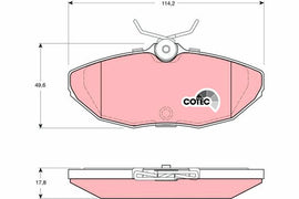 KIT PLAQUETTES TRW AR JAGUAR S-TYPE XJ