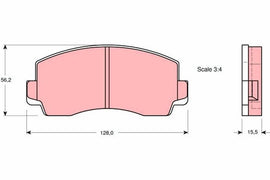 KIT PLAQUETTES TRW AV MITSUBISHI PAJERO CELICA