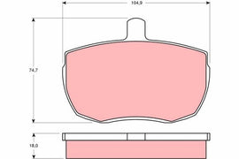 KIT PLAQUETTES AV FORD TRANSIT LANDROVER 90/110