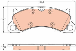 KIT PLAQUETTES TRW AV PORSCHE 911 CARRERA 991