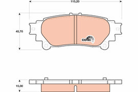 KIT PLAQUETTES AR LEXUS GS IS RX 2008--&gt;