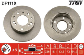 PAIRE DISQUE : 0=256 AV. FIAT DUCATO