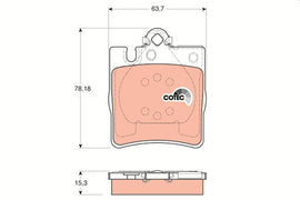 KIT PLAQUETTES AR MERCEDES E (W210)