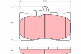 KIT PLAQUETTES AV LEXUS LS 2000-->