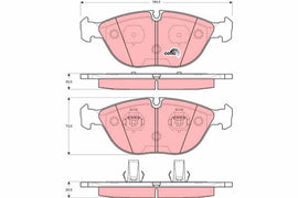KIT PLAQUETTES AV AUDI A8, BMW 7 (E38), VW PASSAT