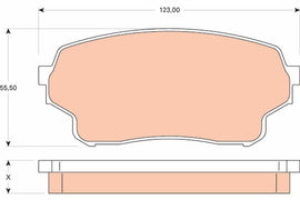 KIT PLAQUETTES TRW AV SUZUKI GD VITARA 2001--&gt;
