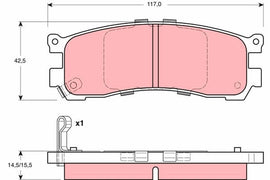 KIT PLAQUETTES AR MAZDA MPV I --&gt;1999