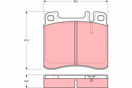 KIT PLAQUETTES AV MERCEDES (S) W140