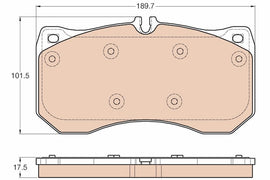 KIT PLAQUETTES TRW AV AUDI A6 A7 A8 2010-->