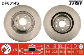 DISQUE DE FREIN TRW AV AUDI Q5, A4, A5