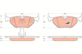 KIT PLAQUETTES AR BMW 5 (E39)