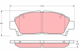 KIT PLAQUETTES AV TOYOTA AVENSIS 97-->